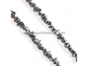 Non magnetic Hematite Beads, Chip,different size for choice，Hole:Approx 1.2mm, Length:Approx 32 Inch, Sold By Strand